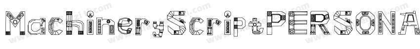 MachineryScriptPERSONALUSE Regular字体转换